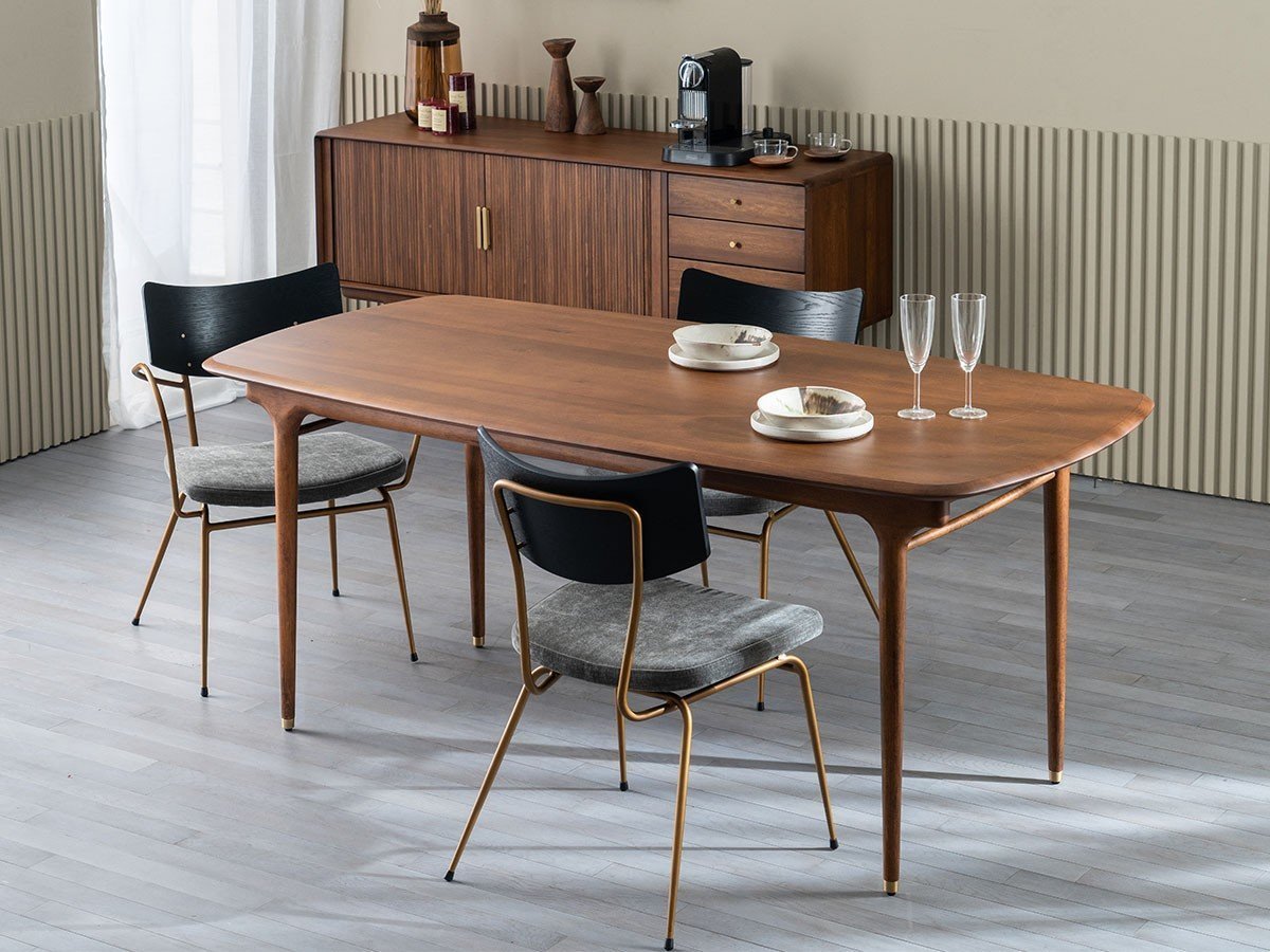 【サンダーデザイン/XANDER DESIGNS / GOODS】のJULIE DINING TABLE 1600 / ジュリー ダイニングテーブル 1600 人気、トレンドファッション・服の通販 founy(ファニー) 　ウッド　Wood　コレクション　Collection　テーブル　Table　フォルム　Form　ラバー　Rubber　ヴィンテージ　Vintage　ホーム・キャンプ・アウトドア・お取り寄せ　Home,Garden,Outdoor,Camping Gear　家具・インテリア　Home Furniture & Interior. Stylish & Functional Living Spaces　テーブル　Table　ダイニングテーブル　Dining Table　other-3|ID: prp329100002183503 ipo3291000000031508187
