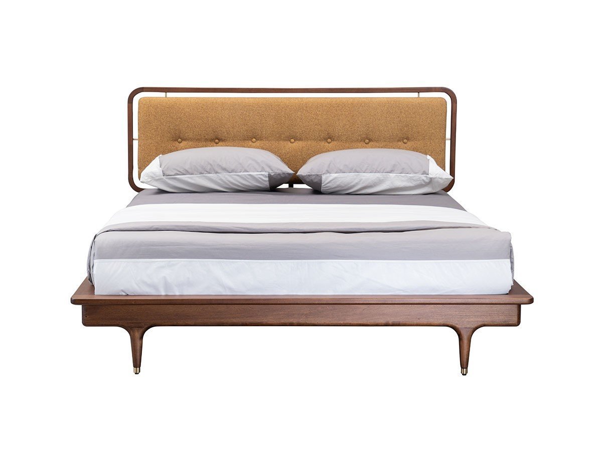 【サンダーデザイン/XANDER DESIGNS / GOODS】のJULIE ARCH DOUBLE BED FRAME / ジュリー アーチ ダブル ベッドフレーム 人気、トレンドファッション・服の通販 founy(ファニー) 　イエロー　Yellow　コレクション　Collection　ダブル　Double　ファブリック　Fabric　フレーム　Flame　モダン　Modern　ヴィンテージ　Vintage　ホーム・キャンプ・アウトドア・お取り寄せ　Home,Garden,Outdoor,Camping Gear　家具・インテリア　Furniture　ベッド　Bed　ダブルベッド　Double Bed　other-2|ID: prp329100002183513 ipo3291000000031508283