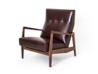 【ステラワークス/Stellar Works / GOODS】のRisom Lounge Chair / リゾム ラウンジ チェア 張地:ニューキャッスル ダークブラウン New 25(レザー A)、フレーム:ウォルナット(ナチュラ|ID: prp329100002184539 ipo3291000000030241898