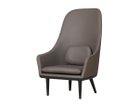 【ステラワークス/Stellar Works / GOODS】のLunar Highback Lounge Chair / ルナ ハイバック ラウンジチェア 張地:ベラッジオ クオーツ 5090(レザー C)、脚部:オーク(オニキス)|ID:prp329100002184616
