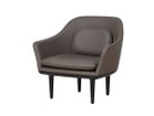 【ステラワークス/Stellar Works / GOODS】のLunar Lounge Chair Large / ルナ ラウンジチェア ラージ 張地:ベラッジオ クオーツ 5090(レザー C)、脚部:オーク(オニキス)|ID:prp329100002184617