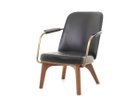 【ステラワークス/Stellar Works / GOODS】のUtility Lounge Chair / ユーティリティ ラウンジチェア 張地:クリスタル 9893 ブラック(レザー B)、脚部:ウォルナット(ナチュラル)|ID: prp329100002184629 ipo3291000000030244067