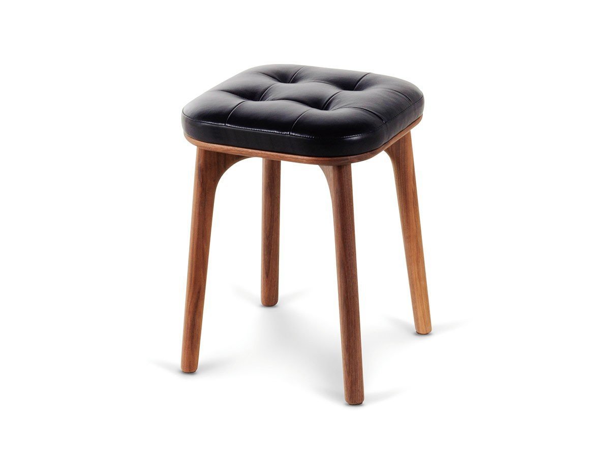 【ステラワークス/Stellar Works / GOODS】のUtility Stool / ユーティリティ スツール SH460 インテリア・キッズ・メンズ・レディースファッション・服の通販 founy(ファニー) 　送料無料　Free Shipping　コレクション　Collection, Seasonal Line　人気　Popular, Best Seller　ホーム・キャンプ・アウトドア・お取り寄せ　Home Living / Home & Lifestyle / Camping Gear / Outdoor Camping　家具・インテリア　Home Furniture & Interior. Stylish & Functional Living Spaces　チェア・椅子　Seating & Chairs　スツール・バースツール　Stools & Bar Stools　張地:クリスタル ブラック 9893(レザー B)、脚部:ウォルナット(ナチュラル)|ID: prp329100002184633 ipo3291000000035165715