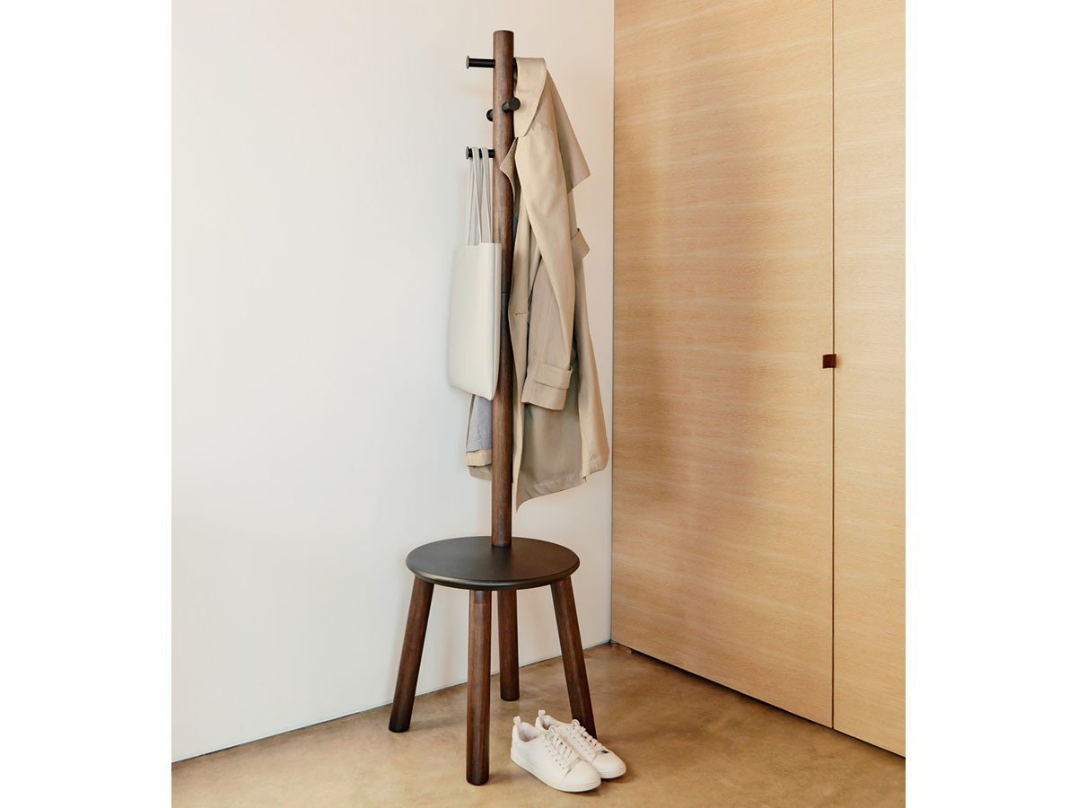 【アンブラ/ANNEBRA】のPillar Stool Coatrack / ピラー スツール コートラック インテリア・キッズ・メンズ・レディースファッション・服の通販 founy(ファニー) 　送料無料　Free Shipping　ホーム・キャンプ・アウトドア・お取り寄せ　Home,Garden,Outdoor,Camping Gear　家具・インテリア　Furniture　その他 インテリア雑貨、家具　Furniture, Interior, Others　ブラックウォルナット|ID: prp329100002194038 ipo3291000000013663801