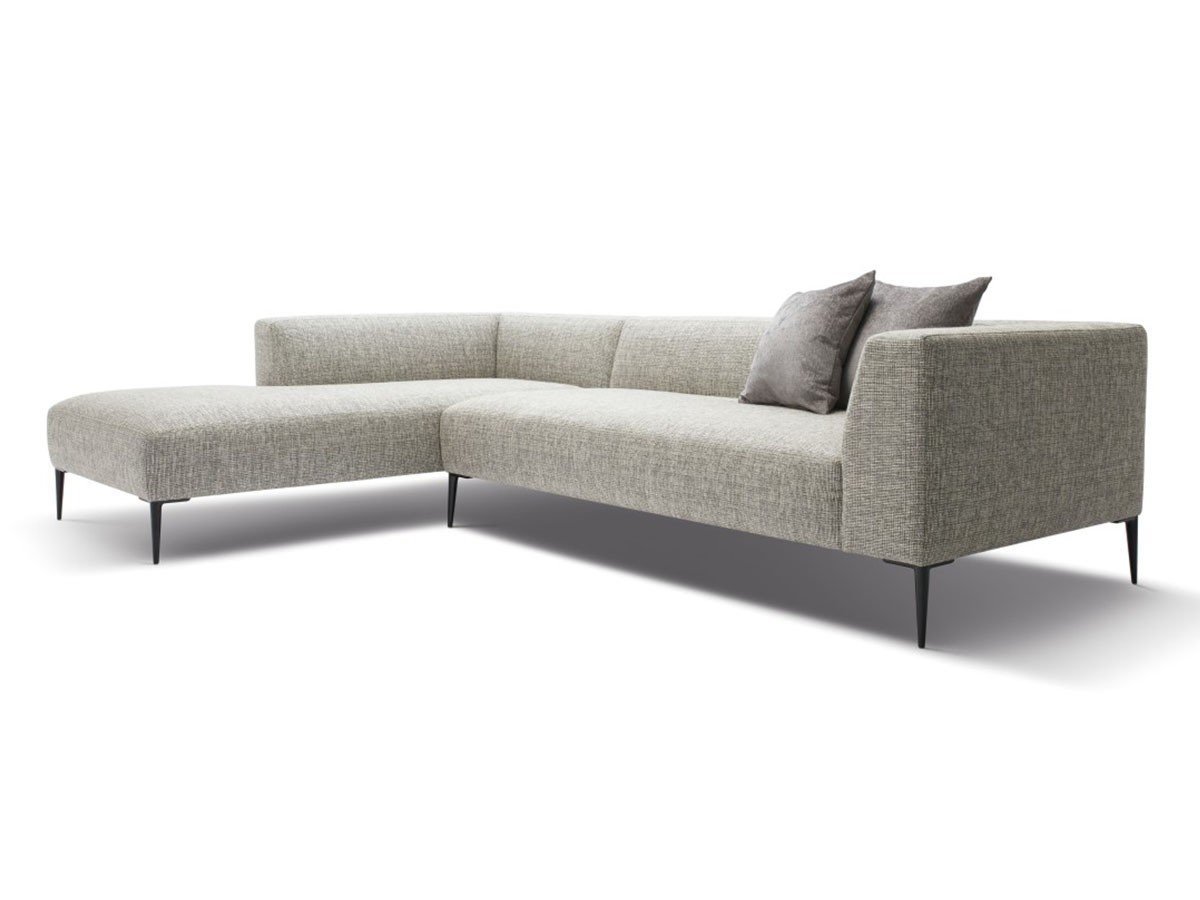 【フライミー ノワール/FLYMEe Noir / GOODS】の2P SOFA / 2人掛け片肘ソファ 右アーム #109902 インテリア・キッズ・メンズ・レディースファッション・服の通販 founy(ファニー) 　おすすめ　Recommended / Our Picks　ホーム・キャンプ・アウトドア・お取り寄せ　Home Living / Home & Lifestyle / Camping Gear / Outdoor Camping　家具・インテリア　Home Furniture & Interior. Stylish & Functional Living Spaces　ソファー　Couches & Sofas　張地:ラムジー グレー(Dランク)、脚部:ブラック粉体塗装|ID: prp329100002194955 ipo3291000000036853175