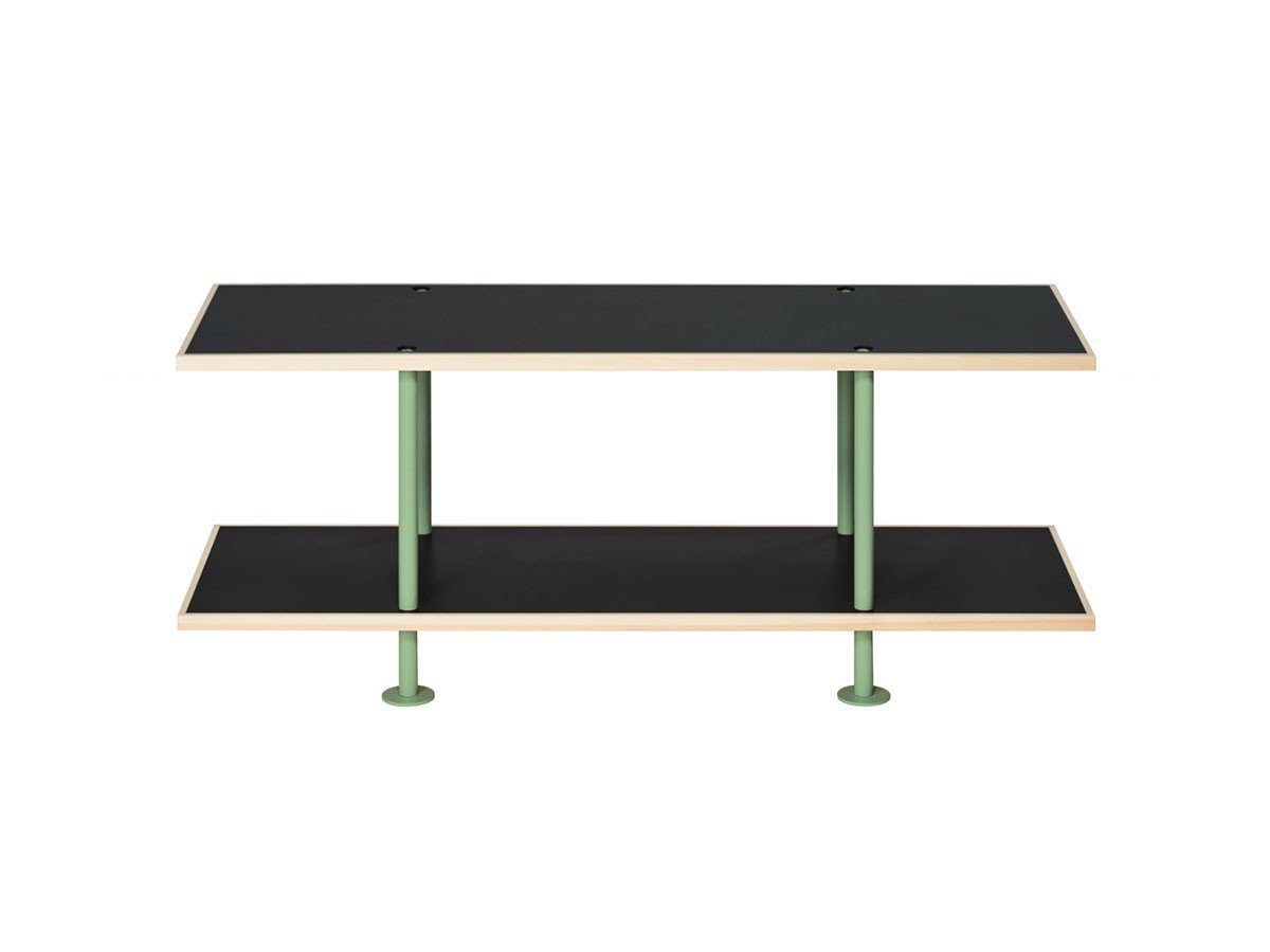 【キット/KIT / GOODS】のShelf / シェルフ SLF-01 2段 インテリア・キッズ・メンズ・レディースファッション・服の通販 founy(ファニー) 　送料無料　Free Shipping　ホーム・キャンプ・アウトドア・お取り寄せ　Home Living / Home & Lifestyle / Camping Gear / Outdoor Camping　家具・インテリア　Home Furniture & Interior. Stylish & Functional Living Spaces　収納家具・キャビネット　Storage Furniture　シェルフ・オープンラック・収納棚　Open Shelf Rack　ホーム・キャンプ・アウトドア・お取り寄せ　Home Living / Home & Lifestyle / Camping Gear / Outdoor Camping　家具・インテリア　Home Furniture & Interior. Stylish & Functional Living Spaces　テレビボード・テレビ台　TV Cabinets & Consoles　テレビ台・TVボード　Tv Board　天板ブラック、フレームインダストリアルグリーン|ID: prp329100002217578 ipo3291000000036768871