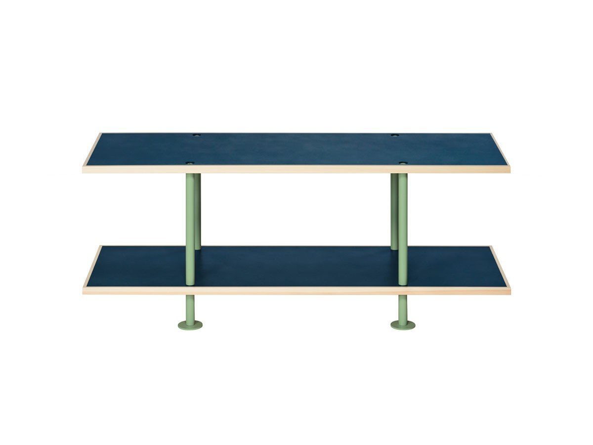 【キット/KIT / GOODS】のShelf / シェルフ SLF-01 2段 インテリア・キッズ・メンズ・レディースファッション・服の通販 founy(ファニー) 　送料無料　Free Shipping　ホーム・キャンプ・アウトドア・お取り寄せ　Home Living / Home & Lifestyle / Camping Gear / Outdoor Camping　家具・インテリア　Home Furniture & Interior. Stylish & Functional Living Spaces　収納家具・キャビネット　Storage Furniture　シェルフ・オープンラック・収納棚　Open Shelf Rack　ホーム・キャンプ・アウトドア・お取り寄せ　Home Living / Home & Lifestyle / Camping Gear / Outdoor Camping　家具・インテリア　Home Furniture & Interior. Stylish & Functional Living Spaces　テレビボード・テレビ台　TV Cabinets & Consoles　テレビ台・TVボード　Tv Board　天板ブルー、フレームインダストリアルグリーン|ID: prp329100002217578 ipo3291000000036768883