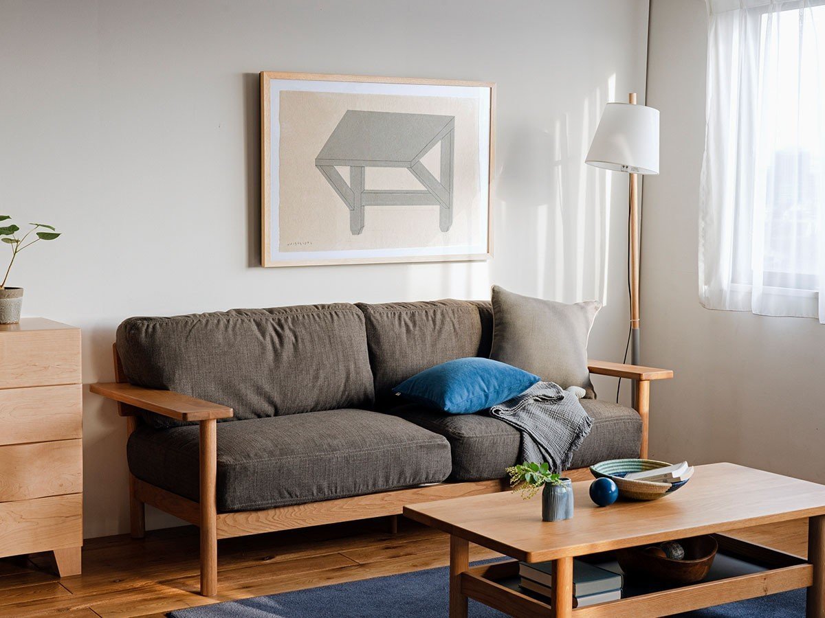 【イデー/IDEE / GOODS】のDIMANCHE SOFA(3) / ディモンシュ ソファ(3)ファブリック インテリア・キッズ・メンズ・レディースファッション・服の通販 founy(ファニー) 　クッション　Cushion　ファブリック　Fabric　フェザー　Feather　フレーム　Flame　モダン　Modern　リラックス　Relax　ホーム・キャンプ・アウトドア・お取り寄せ　Home,Garden,Outdoor,Camping Gear　家具・インテリア　Furniture　ソファー　Sofa　参考イメージ(張地:グレー)|ID: prp329100002221461 ipo3291000000031506574