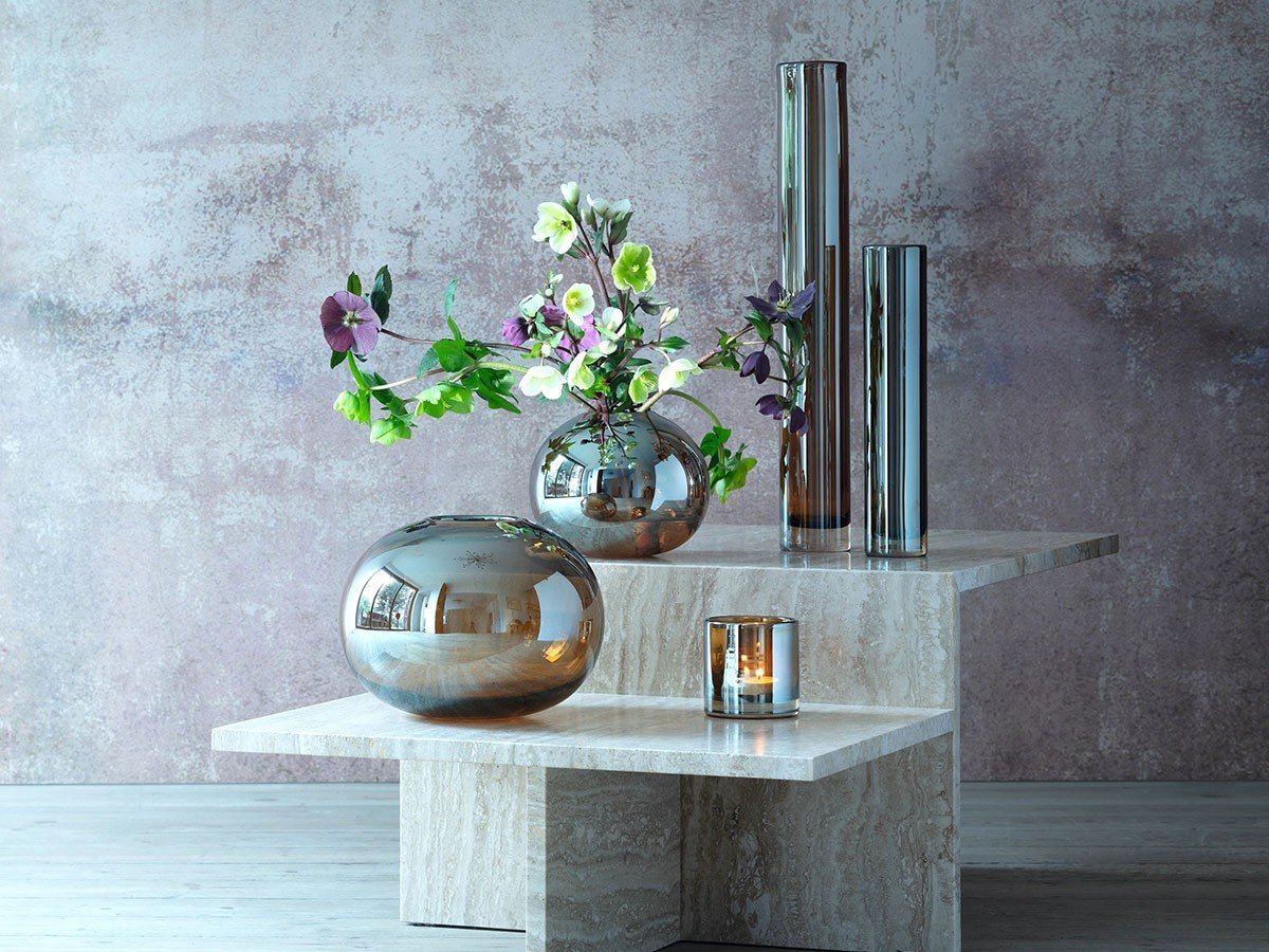 【エルエスエー インターナショナル/LSA international / GOODS】のEPOQUE VASE / エポック ベース 高さ18cm インテリア・キッズ・メンズ・レディースファッション・服の通販 founy(ファニー) 　送料無料　Free Shipping　フラワー　Flower　ホーム・キャンプ・アウトドア・お取り寄せ　Home,Garden,Outdoor,Camping Gear　家具・インテリア　Furniture　その他 インテリア雑貨、家具　Furniture, Interior, Others　手前:本商品、奥:高さ13.5cm|ID: prp329100002254989 ipo3291000000030235843