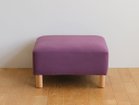 【フライミー ヴェール/FLYMEe vert / GOODS】のCOCCO OTTOMAN / コッコ オットマン 070 ハイタイプ 張地:ラムース パープル(ランク4)、脚部:オーク|ID: prp329100002285434 ipo3291000000030225879