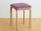 【フライミー ヴェール/FLYMEe vert / GOODS】のCOCCO STOOL / コッコ スツール クッション張地:ラムース パープル(ランク4)、ウッド:オーク|ID: prp329100002285439 ipo3291000000028447062