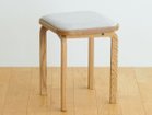 【フライミー ヴェール/FLYMEe vert / GOODS】のCOCCO STOOL / コッコ スツール クッション張地:ラムース アイボリー(ランク4)、ウッド:オーク|ID: prp329100002285439 ipo3291000000028447068