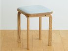 【フライミー ヴェール/FLYMEe vert / GOODS】のCOCCO STOOL / コッコ スツール クッション張地:ラムース ライトグレー(ランク4)、ウッド:オーク|ID: prp329100002285439 ipo3291000000028447070