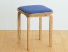 【フライミー ヴェール/FLYMEe vert / GOODS】のCOCCO STOOL / コッコ スツール クッション張地:ラムース ディープブルー(ランク4)、ウッド:オーク|ID: prp329100002285439 ipo3291000000028447079