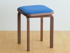 【フライミー ヴェール/FLYMEe vert / GOODS】のCOCCO STOOL / コッコ スツール クッション張地:ラムース マリンブルー(ランク4)、ウッド:ウォールナット|ID: prp329100002285439 ipo3291000000028447090