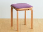 【フライミー ヴェール/FLYMEe vert / GOODS】のCOCCO STOOL / コッコ スツール クッション張地:ラムース パープル(ランク4)、ウッド:チェリー|ID: prp329100002285439 ipo3291000000028447102