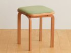 【フライミー ヴェール/FLYMEe vert / GOODS】のCOCCO STOOL / コッコ スツール クッション張地:ラムース グリーン(ランク4)、ウッド:チェリー|ID: prp329100002285439 ipo3291000000028447109