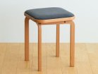 【フライミー ヴェール/FLYMEe vert / GOODS】のCOCCO STOOL / コッコ スツール クッション張地:ラムース チャコール(ランク4)、ウッド:チェリー|ID: prp329100002285439 ipo3291000000028447116