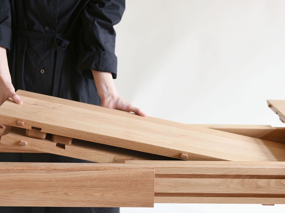 【北の住まい設計社/KITANOSUMAISEKKEISHA / GOODS】のOval Extension Table / オーバル エクステンション テーブル インテリア・キッズ・メンズ・レディースファッション・服の通販 founy(ファニー) 　オイル　Oil　オーバル　Oval　テーブル　Table　ホーム・キャンプ・アウトドア・お取り寄せ　Home,Garden,Outdoor,Camping Gear　家具・インテリア　Furniture　テーブル　Table　ダイニングテーブル　Dining Table　レールに至るすべてのパーツに無垢材を使用しています。|ID: prp329100002286793 ipo3291000000032087628