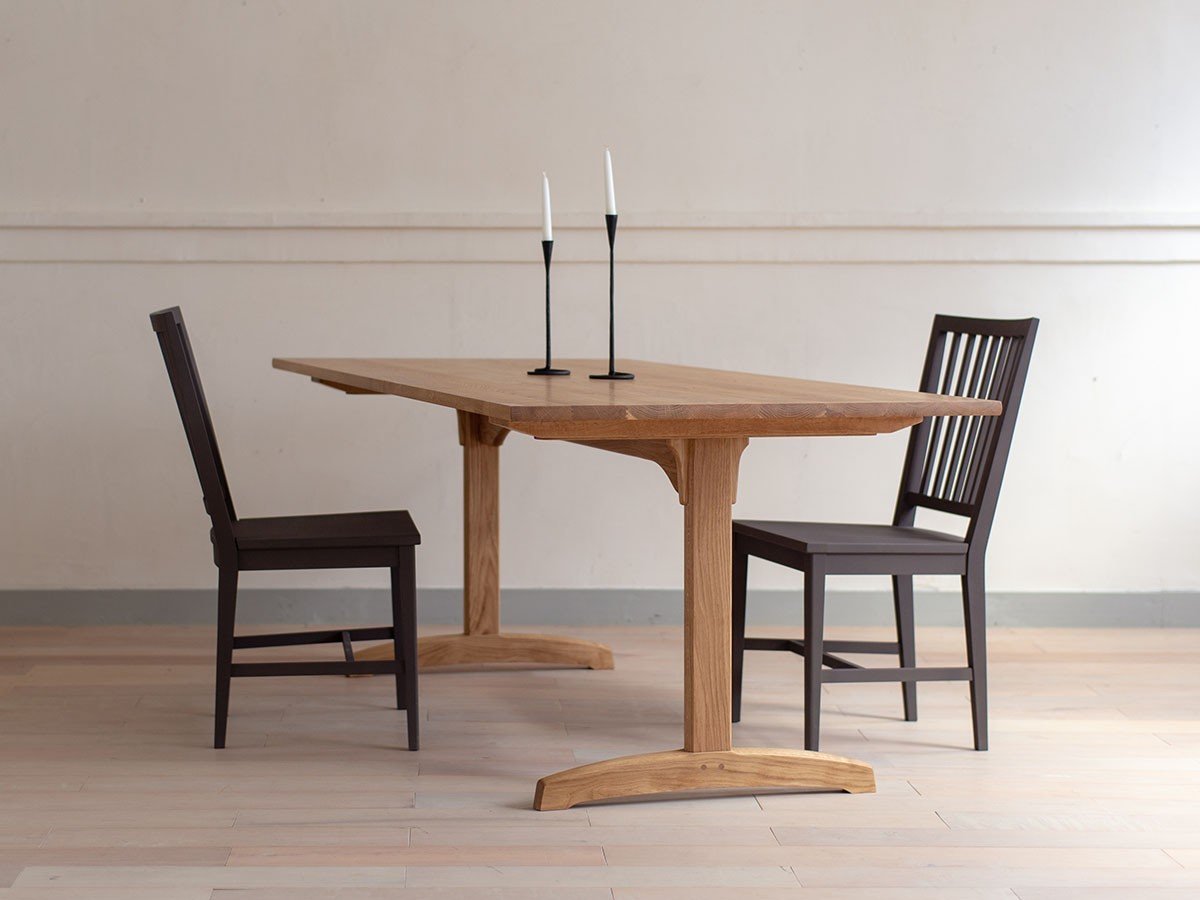 【北の住まい設計社/KITANOSUMAISEKKEISHA / GOODS】のDining Table Shaker II / ダイニング テーブル シェーカー 2 インテリア・キッズ・メンズ・レディースファッション・服の通販 founy(ファニー) 　オイル　Oil　テーブル　Table　人気　Popularity　バランス　Balance　パウダー　Powder　モダン　Modern　ホーム・キャンプ・アウトドア・お取り寄せ　Home,Garden,Outdoor,Camping Gear　家具・インテリア　Furniture　テーブル　Table　ダイニングテーブル　Dining Table　天板:ナラ(オイル仕上)、脚部:ナラ(オイル仕上)|ID: prp329100002286795 ipo3291000000032087575
