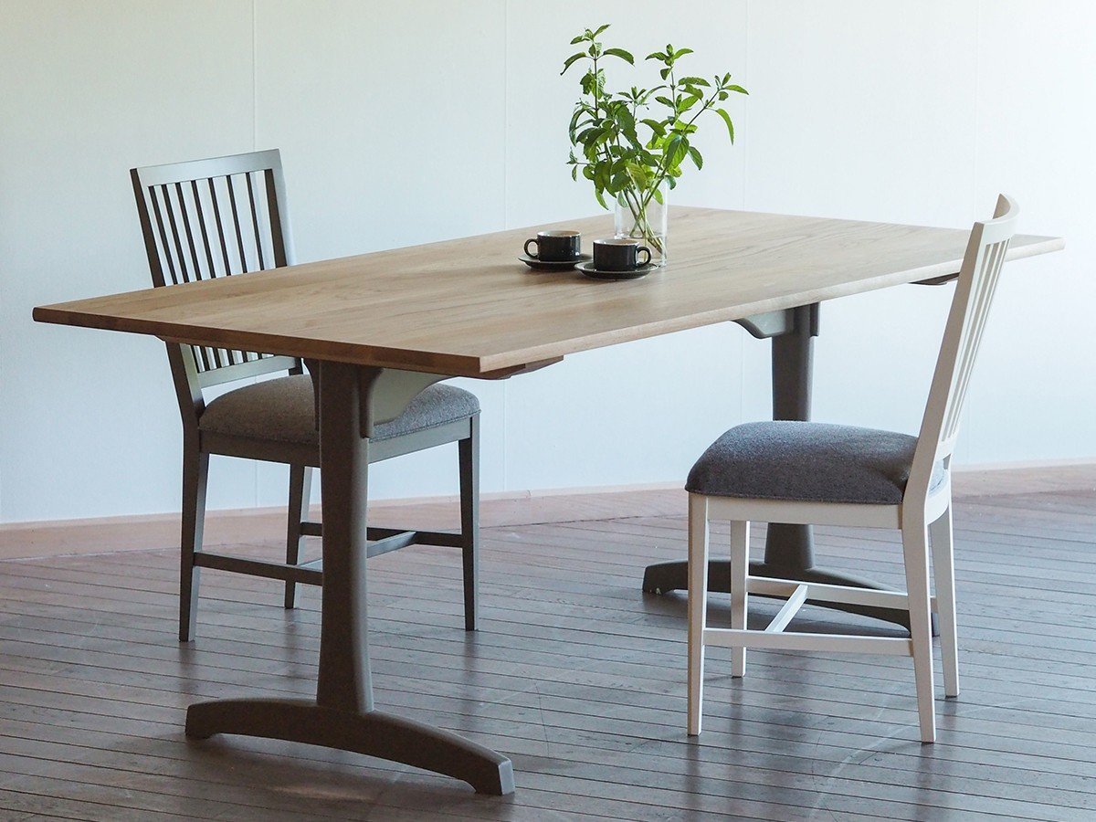 【北の住まい設計社/KITANOSUMAISEKKEISHA / GOODS】のDining Table Shaker II / ダイニング テーブル シェーカー 2 インテリア・キッズ・メンズ・レディースファッション・服の通販 founy(ファニー) 　オイル　Oil　テーブル　Table　人気　Popularity　バランス　Balance　パウダー　Powder　モダン　Modern　ホーム・キャンプ・アウトドア・お取り寄せ　Home,Garden,Outdoor,Camping Gear　家具・インテリア　Furniture　テーブル　Table　ダイニングテーブル　Dining Table　天板の樹種と仕上げだけでなく、脚部のカラーリングもお選びいただけます。|ID: prp329100002286795 ipo3291000000032087576