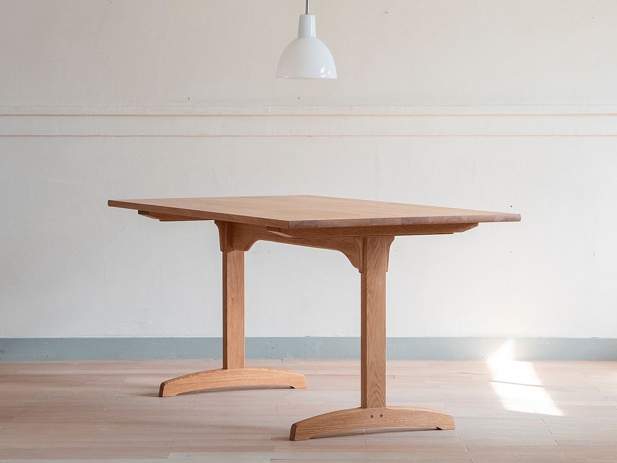 【北の住まい設計社/KITANOSUMAISEKKEISHA / GOODS】のDining Table Shaker II / ダイニング テーブル シェーカー 2 インテリア・キッズ・メンズ・レディースファッション・服の通販 founy(ファニー) 　オイル　Oil　テーブル　Table　人気　Popularity　バランス　Balance　パウダー　Powder　モダン　Modern　ホーム・キャンプ・アウトドア・お取り寄せ　Home,Garden,Outdoor,Camping Gear　家具・インテリア　Furniture　テーブル　Table　ダイニングテーブル　Dining Table　天板:ナラ(オイル仕上)、脚部:ナラ(オイル仕上)|ID: prp329100002286795 ipo3291000000032087578