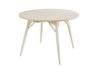 【北の住まい設計社/KITANOSUMAISEKKEISHA / GOODS】のRound Table / ラウンド テーブル 天板:イタヤカエデ(ソープ仕上)、脚部:ホワイト(エッグテンペラ塗装)、サイズ:直径105cm|ID:prp329100002286796