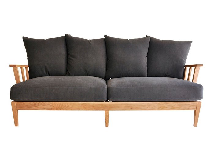 【北の住まい設計社/KITANOSUMAISEKKEISHA / GOODS】のStick Back Sofa / スティック バック ソファ インテリア・キッズ・メンズ・レディースファッション・服の通販 founy(ファニー) https://founy.com/ クッション Cushion ファブリック Fabric フェザー Feather フレーム Flame リネン Linen ホーム・キャンプ・アウトドア・お取り寄せ Home,Garden,Outdoor,Camping Gear 家具・インテリア Furniture ソファー Sofa |ID: prp329100002286800 ipo3291000000030223571