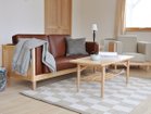 【北の住まい設計社/KITANOSUMAISEKKEISHA / GOODS】のWood Frame Sofa Classic M / ウッドフレーム ソファ クラシック M 張地:ブラウン(革ランク)、フレーム:イタヤカエデ|ID: prp329100002286802 ipo3291000000032087467