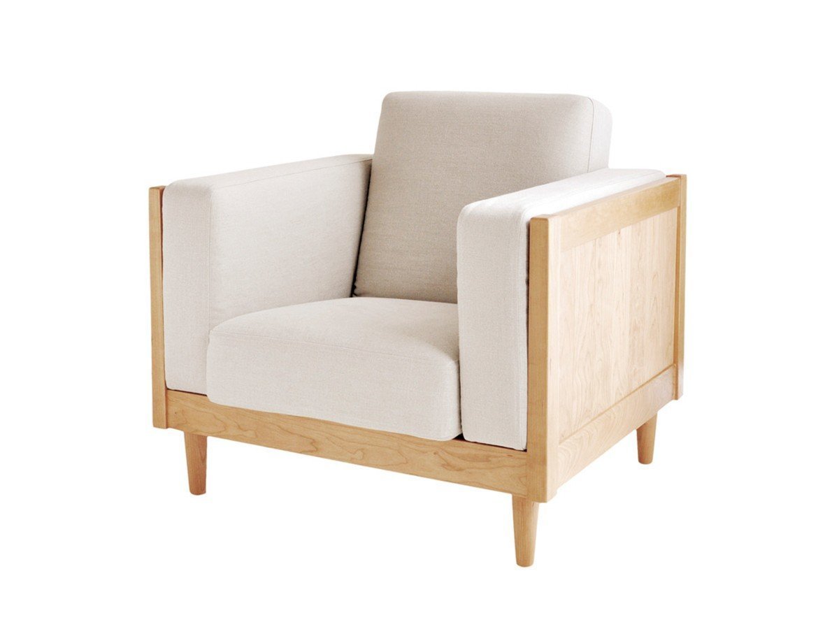 【北の住まい設計社/KITANOSUMAISEKKEISHA / GOODS】のWood Frame Sofa Classic S / ウッドフレーム ソファ クラシック S インテリア・キッズ・メンズ・レディースファッション・服の通販 founy(ファニー) 　ウッド　Wood　ヴィンテージ　Vintage　クッション　Cushion　クラシック　Classic　ファブリック　Fabric　フレーム　Flame　リネン　Linen　ホーム・キャンプ・アウトドア・お取り寄せ　Home,Garden,Outdoor,Camping Gear　家具・インテリア　Furniture　ソファー　Sofa　張地:フィセル(F2ランク)、フレーム:イタヤカエデ|ID: prp329100002286804 ipo3291000000032087454