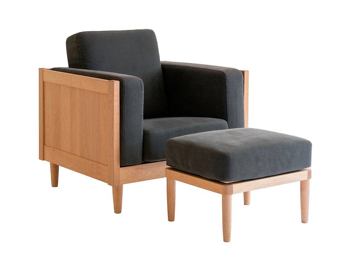 【北の住まい設計社/KITANOSUMAISEKKEISHA / GOODS】のWood Frame Sofa Classic S / ウッドフレーム ソファ クラシック S インテリア・キッズ・メンズ・レディースファッション・服の通販 founy(ファニー) 　ウッド　Wood　ヴィンテージ　Vintage　クッション　Cushion　クラシック　Classic　ファブリック　Fabric　フレーム　Flame　リネン　Linen　ホーム・キャンプ・アウトドア・お取り寄せ　Home,Garden,Outdoor,Camping Gear　家具・インテリア　Furniture　ソファー　Sofa　張地:カレイド・チャコール(F1ランク)、フレーム:イタヤカエデ|ID: prp329100002286804 ipo3291000000032087457