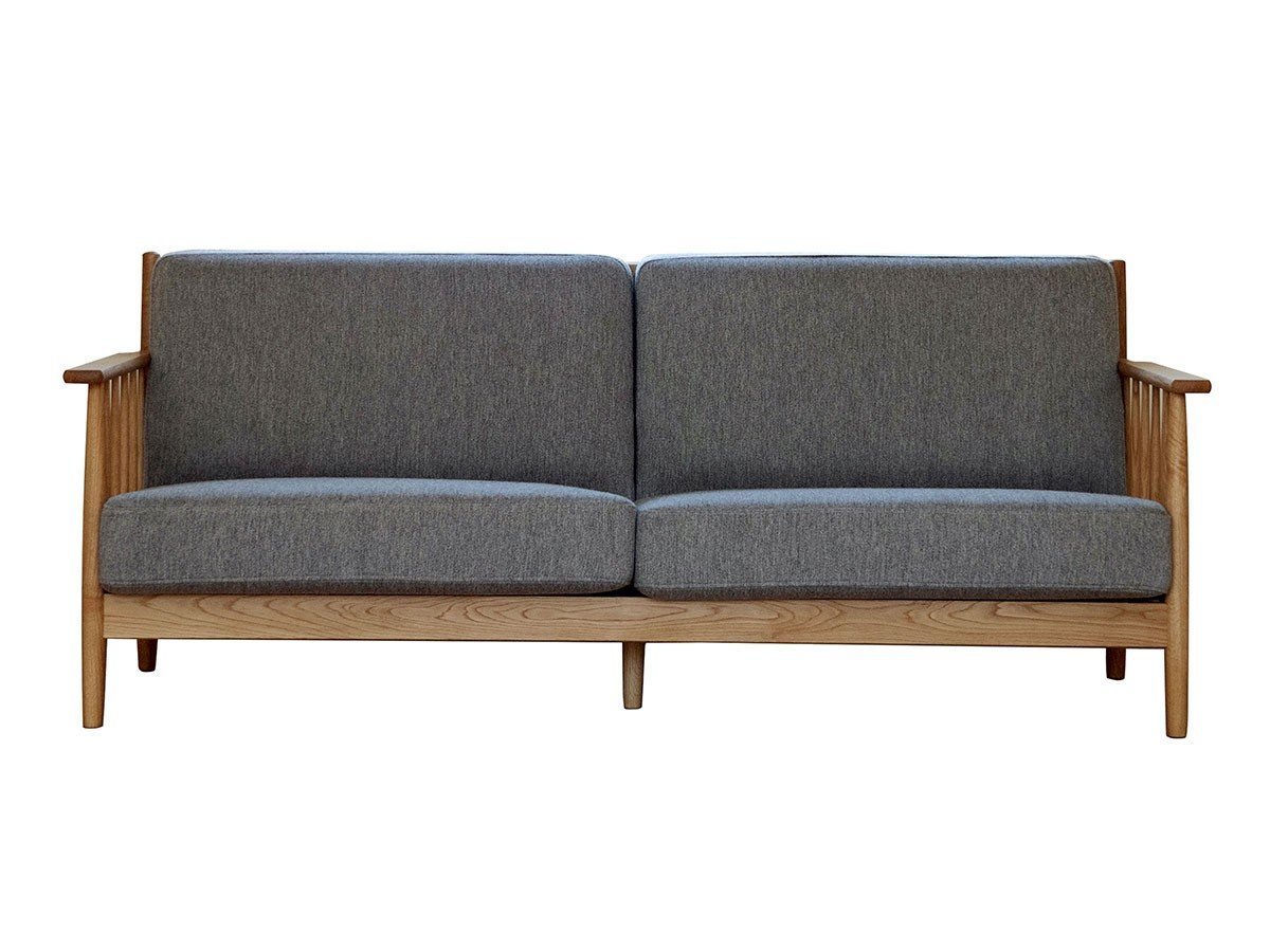 【北の住まい設計社/KITANOSUMAISEKKEISHA / GOODS】のSpoke Sofa L / スポーク ソファ L インテリア・キッズ・メンズ・レディースファッション・服の通販 founy(ファニー) 　バランス　Balance　ファブリック　Fabric　リネン　Linen　おすすめ　Recommend　ホーム・キャンプ・アウトドア・お取り寄せ　Home,Garden,Outdoor,Camping Gear　家具・インテリア　Furniture　ソファー　Sofa　張地:ムード・ライトグレー(F3ランク)、フレーム:ナラ(オイル仕上)|ID: prp329100002286805 ipo3291000000032087518
