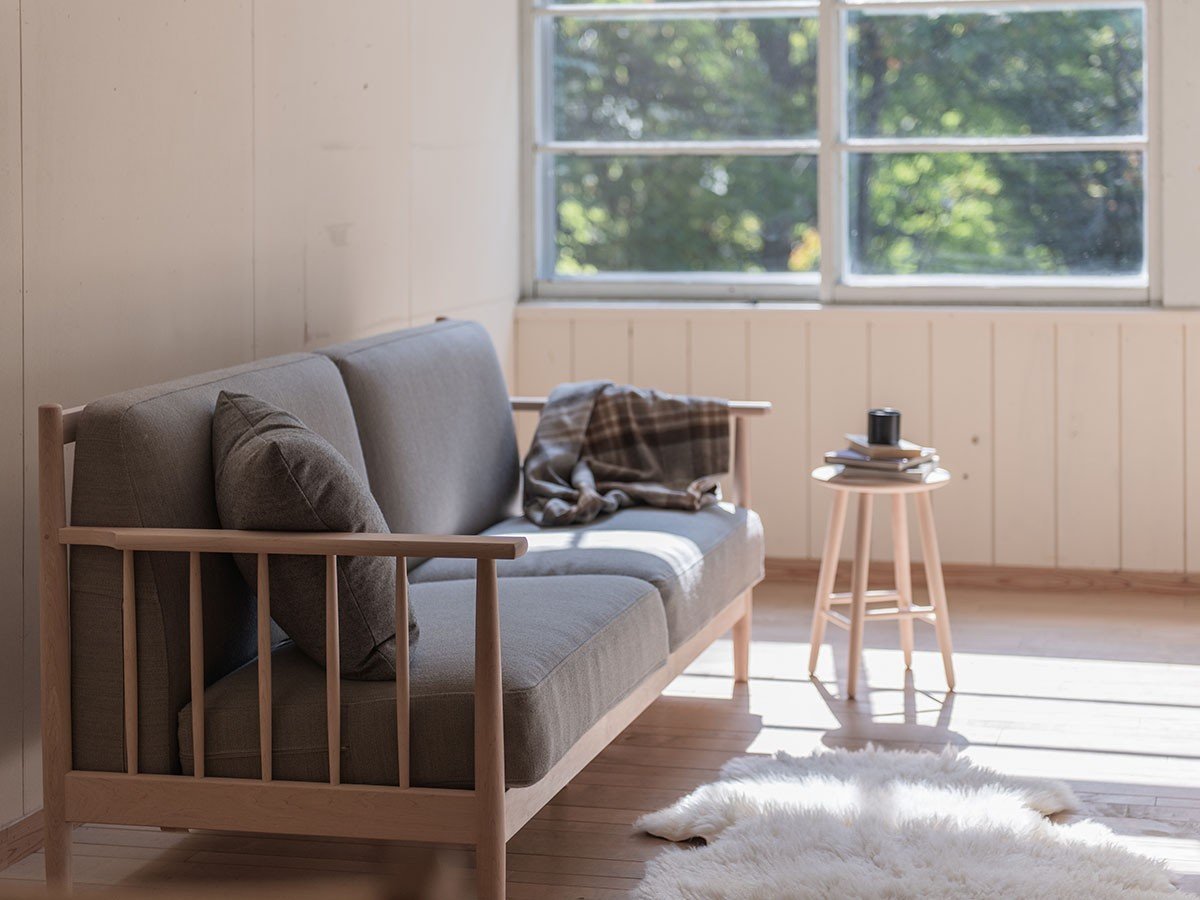 【北の住まい設計社/KITANOSUMAISEKKEISHA / GOODS】のSpoke Sofa M / スポーク ソファ M インテリア・キッズ・メンズ・レディースファッション・服の通販 founy(ファニー) 　バランス　Balance　ファブリック　Fabric　リネン　Linen　おすすめ　Recommend　ホーム・キャンプ・アウトドア・お取り寄せ　Home,Garden,Outdoor,Camping Gear　家具・インテリア　Furniture　ソファー　Sofa　参考イメージ|ID: prp329100002286806 ipo3291000000032087503