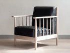 【北の住まい設計社/KITANOSUMAISEKKEISHA / GOODS】のSpoke Sofa S / スポーク ソファ S 張地:ブラック(革ランク)、フレーム:イタヤカエデ|ID: prp329100002286807 ipo3291000000032087494