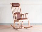 【北の住まい設計社/KITANOSUMAISEKKEISHA / GOODS】のM-chair Rocking / エムチェア ロッキング 張地:ブラウン(革ランク)、フレーム:イタヤカエデ|ID: prp329100002286814 ipo3291000000032087376