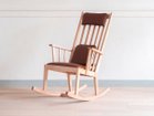 【北の住まい設計社/KITANOSUMAISEKKEISHA / GOODS】のM-chair Rocking / エムチェア ロッキング 張地:ブラウン(革ランク)、フレーム:イタヤカエデ|ID: prp329100002286814 ipo3291000000032087383