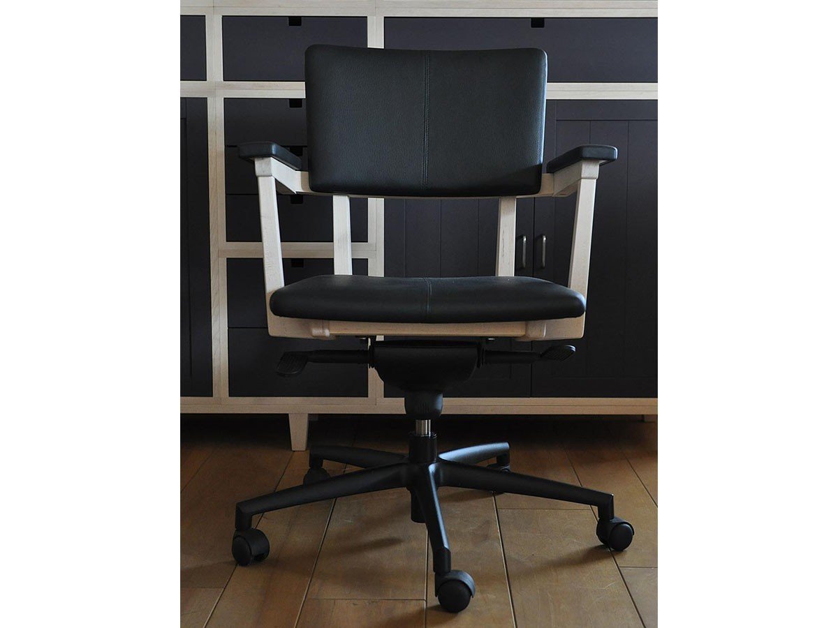 【北の住まい設計社/KITANOSUMAISEKKEISHA / GOODS】のPersonal Chair / パーソナル チェア インテリア・キッズ・メンズ・レディースファッション・服の通販 founy(ファニー) 　オイル　Oil　パウダー　Powder　フェルト　Felt　ホーム・キャンプ・アウトドア・お取り寄せ　Home,Garden,Outdoor,Camping Gear　家具・インテリア　Furniture　チェア・椅子　Chair　オフィスチェア・デスクチェア　Office Chair/Desk Chair　フレーム:イタヤカエデ、張地:ブラック|ID: prp329100002286815 ipo3291000000032087370