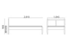 【北の住まい設計社/KITANOSUMAISEKKEISHA / GOODS】のBed SOMNUS / ベッド ソムヌス 寸法図(シングル)|ID: prp329100002286822 ipo3291000000032087280