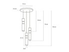 【リーブルーム/LEE BROOM / GOODS】のFULCRUM CHANDELIER 3 PIECE / フルクラム シャンデリア 3灯 参考設置図|ID: prp329100002326672 ipo3291000000033938794
