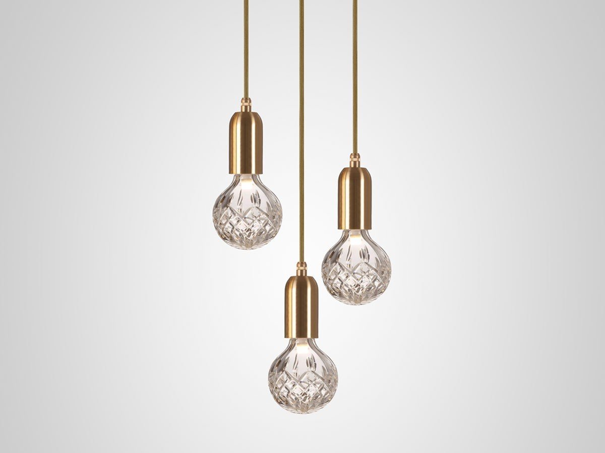 【リーブルーム/LEE BROOM / GOODS】のCRYSTAL BULB CHANDELIER 3 PIECE / クリスタルバルブ シャンデリア 3灯 人気、トレンドファッション・服の通販 founy(ファニー) 　カッティング　Cutting　クリスタル　Crystal　グラス　Glass　ハンド　Hand　送料無料　Free Shipping　ホーム・キャンプ・アウトドア・お取り寄せ　Home,Garden,Outdoor,Camping Gear　家具・インテリア　Furniture　ライト・照明　Lighting & Light Fixtures　シャンデリア　Chandelier　 other-1|ID: prp329100002326676 ipo3291000000015003851