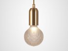 【リーブルーム/LEE BROOM / GOODS】のCRYSTAL BULB CHANDELIER 3 PIECE / クリスタルバルブ シャンデリア 3灯 本体ブラッシュドブラス、電球フロスト|ID: prp329100002326676 ipo3291000000034029216