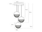 【リーブルーム/LEE BROOM / GOODS】のLITTLE LENS FLAIR CHANDELIER 3 PIECE / リトルレンズフレア シャンデリア 3灯 参考設置図|ID: prp329100002326679 ipo3291000000034029182