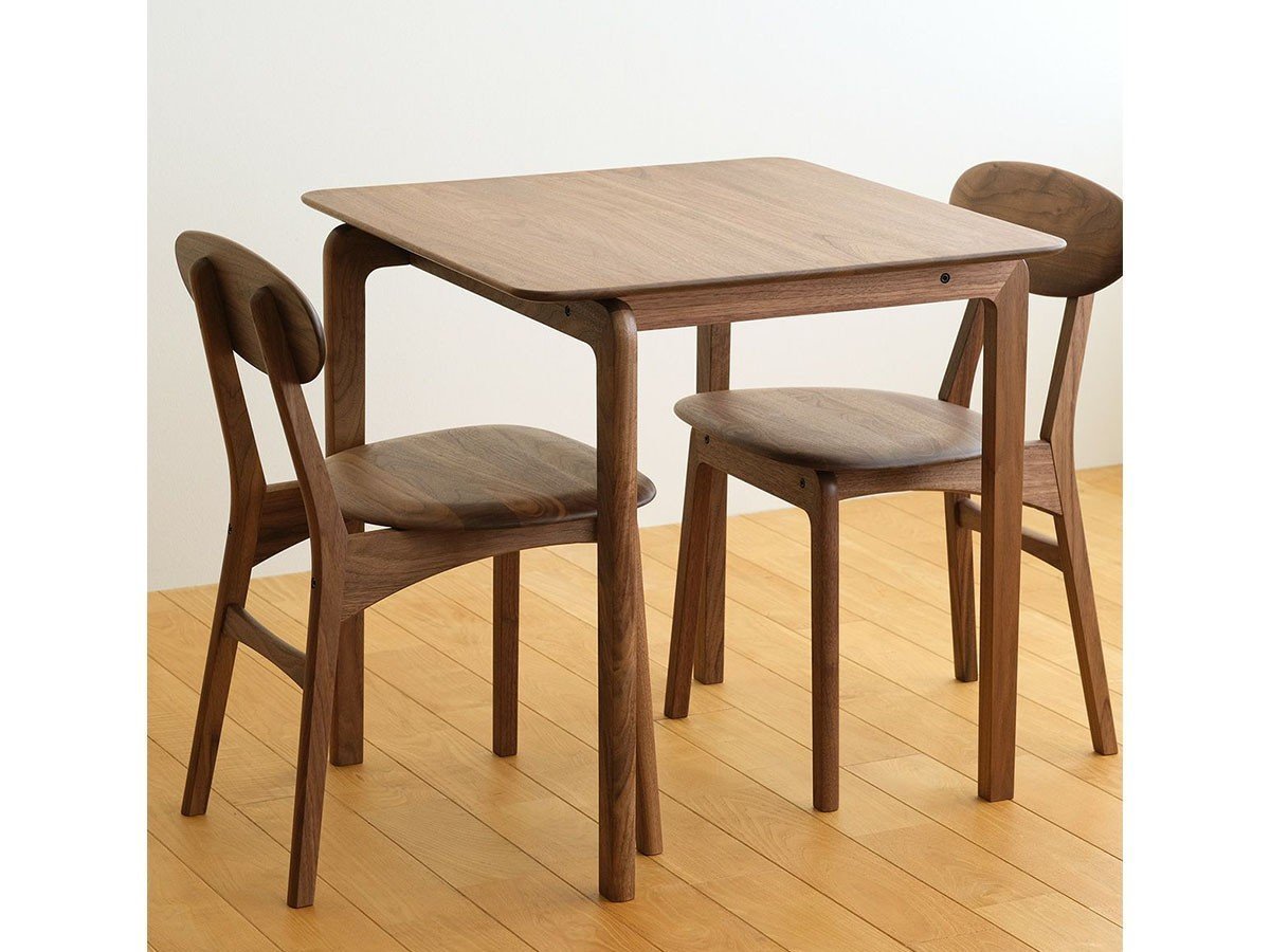 【フライミー ヴェール/FLYMEe vert / GOODS】のLISCIO DINING TABLE / リッショ ダイニングテーブル 70 × 70 インテリア・キッズ・メンズ・レディースファッション・服の通販 founy(ファニー) 　送料無料　Free Shipping　オイル　Oil　コンパクト　Compact　テーブル　Table　ホーム・キャンプ・アウトドア・お取り寄せ　Home,Garden,Outdoor,Camping Gear　家具・インテリア　Furniture　テーブル　Table　ダイニングテーブル　Dining Table　ホーム・キャンプ・アウトドア・お取り寄せ　Home,Garden,Outdoor,Camping Gear　家具・インテリア　Furniture　テーブル　Table　カフェテーブル　Cafe Table　ウッド:ウォールナット|ID: prp329100002328817 ipo3291000000030210665