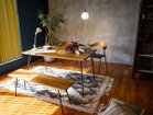 【アデペシュ/a.depeche / GOODS】のsou dining table 800 / ソウ ダイニングテーブル 800(脚部002タイプ) 参考イメージ(天板ブラウン)|ID: prp329100002330661 ipo3291000000030209686