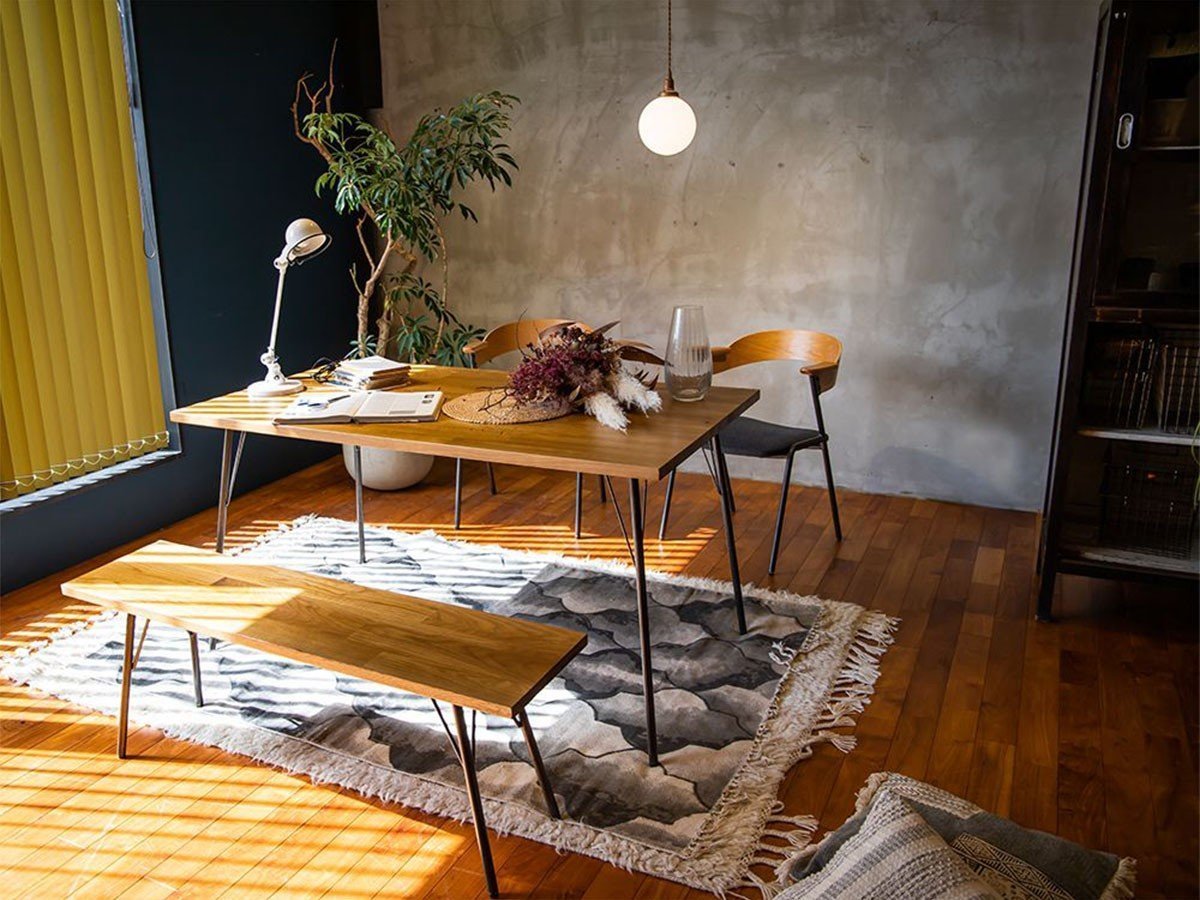 【アデペシュ/a.depeche / GOODS】のsou dining table 1400 / ソウ ダイニングテーブル 1400(脚部003タイプ) インテリア・キッズ・メンズ・レディースファッション・服の通販 founy(ファニー) 　シンプル　Simple　テーブル　Table　デスク　Desk　モダン　Modern　ワーク　Work　ヴィンテージ　Vintage　ホーム・キャンプ・アウトドア・お取り寄せ　Home,Garden,Outdoor,Camping Gear　家具・インテリア　Furniture　テーブル　Table　ダイニングテーブル　Dining Table　参考イメージ(天板ブラウン)|ID: prp329100002330666 ipo3291000000030209849