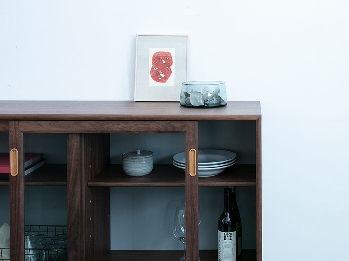 【ベンカ/BENCA / GOODS】のCLEMATIS Side board 1200 / クレマチス サイドボード 1200 ガラス戸タイプ 人気、トレンドファッション・服の通販 founy(ファニー) 　ガラス　Glass　コレクション　Collection　シンプル　Simple　フラワー　Flower　ワンポイント　One Point　ホーム・キャンプ・アウトドア・お取り寄せ　Home,Garden,Outdoor,Camping Gear　家具・インテリア　Furniture　収納家具・キャビネット　Storage Furniture　サイドボード　Sideboard　other-4|ID: prp329100002345815 ipo3291000000031503954