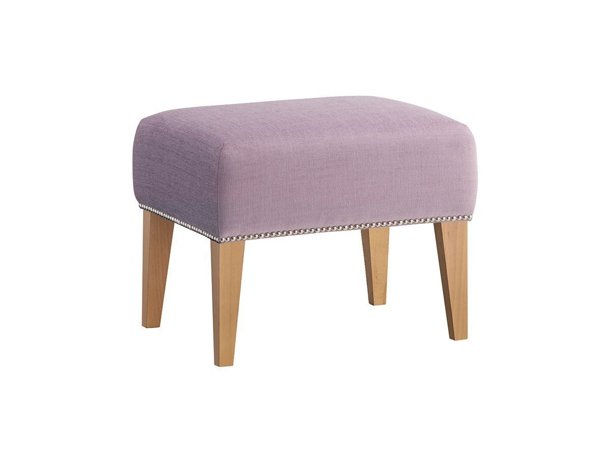 【フライミー ブラン/FLYMEe Blanc / GOODS】のOTTOMAN / オットマン 鋲仕上げ #109806 インテリア・キッズ・メンズ・レディースファッション・服の通販 founy(ファニー) 　送料無料　Free Shipping　エレガント 上品　Elegant　スマート　Smart, Elegant　ホーム・キャンプ・アウトドア・お取り寄せ　Home Living / Home & Lifestyle / Camping Gear / Outdoor Camping　家具・インテリア　Home Furniture & Interior. Stylish & Functional Living Spaces　その他 インテリア雑貨、家具　Home Decor & Furniture Extras　張地:フィル ラベンダー(Cランク)、鋲:ニッケル、脚部ナチュラル|ID: prp329100002411514 ipo3291000000030200425