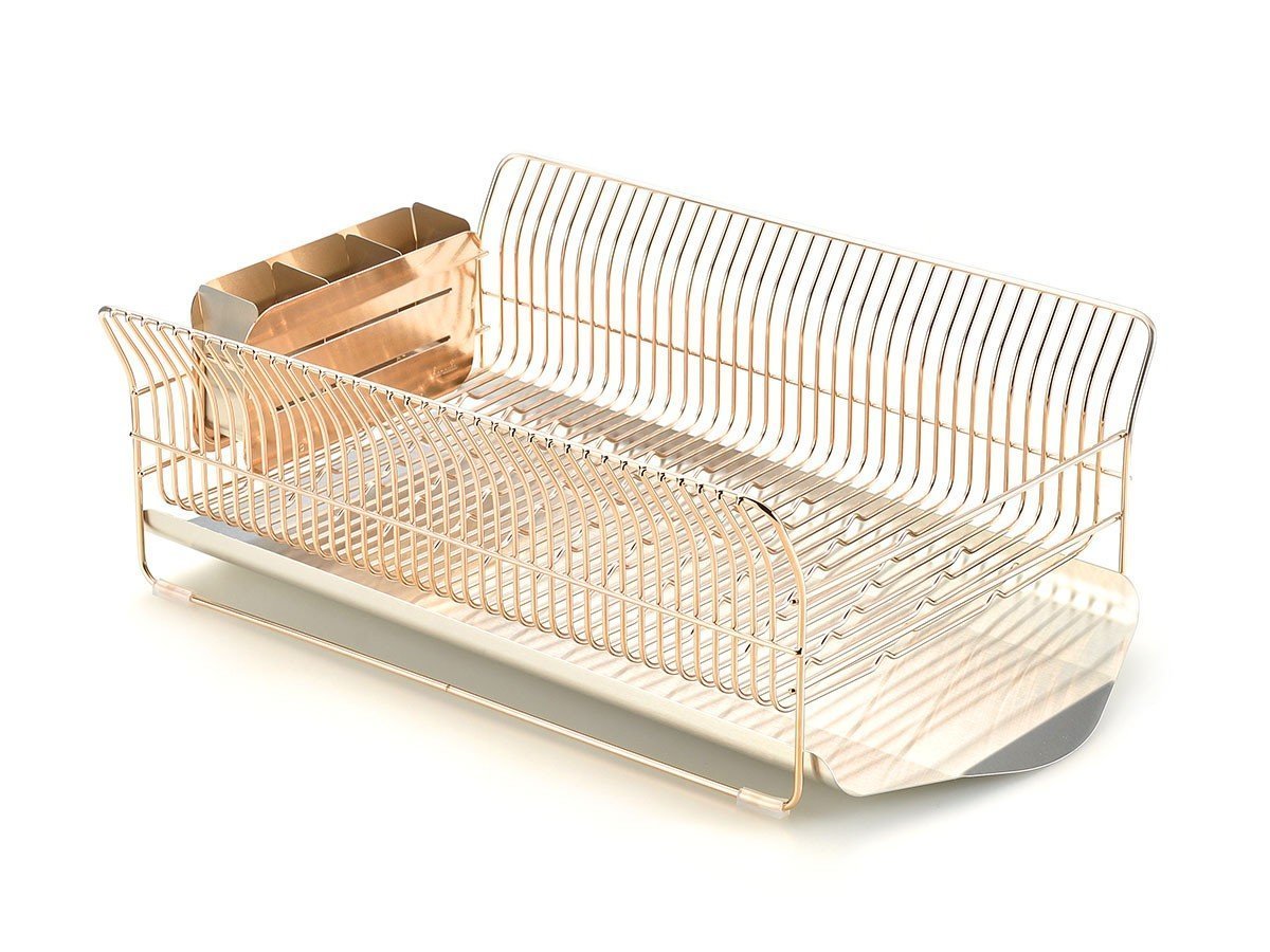 【フライミーアクセソワ/FLYMEe accessoire / GOODS】のDish Drainer / 水切りラック 横置きタイプ 箸立て付 #110690 人気、トレンドファッション・服の通販 founy(ファニー) 　送料無料　Free Shipping　フレーム　Frame, Outline　ワイヤー　Wire, Wired Bra　ホーム・キャンプ・アウトドア・お取り寄せ　Home Living / Home & Lifestyle / Camping Gear / Outdoor Camping　キッチン・ダイニング　Kitchen & Dining Essentials. Stylish & Functional Tableware　キッチン収納　Kitchen Storage　other-2|ID: prp329100002411521 ipo3291000000031503495