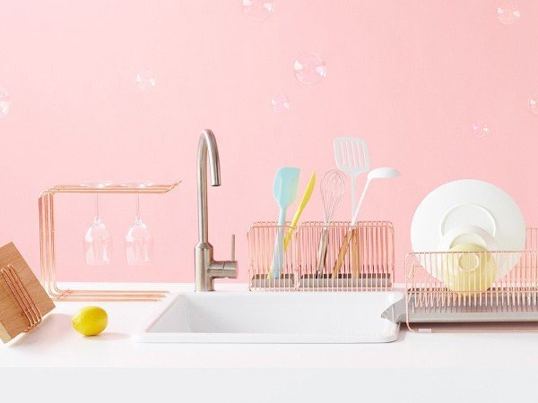 【フライミーアクセソワ/FLYMEe accessoire / GOODS】のDish Drainer / 水切りラック 横置きタイプ 箸立て付 #110690 人気、トレンドファッション・服の通販 founy(ファニー) 　送料無料　Free Shipping　フレーム　Frame, Outline　ワイヤー　Wire, Wired Bra　ホーム・キャンプ・アウトドア・お取り寄せ　Home Living / Home & Lifestyle / Camping Gear / Outdoor Camping　キッチン・ダイニング　Kitchen & Dining Essentials. Stylish & Functional Tableware　キッチン収納　Kitchen Storage　other-4|ID: prp329100002411521 ipo3291000000031503497