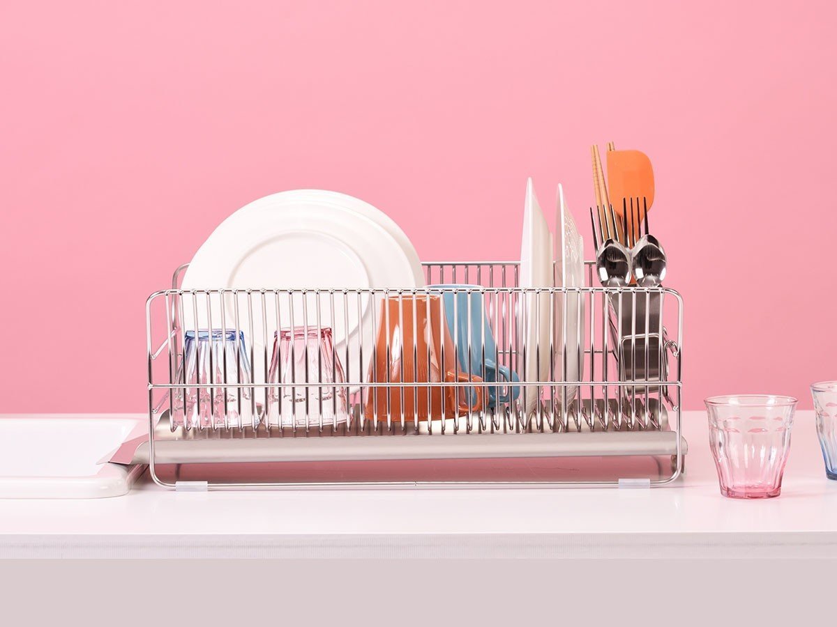 【フライミーアクセソワ/FLYMEe accessoire / GOODS】のDish Drainer / 水切りラック 横置きタイプ 箸立て付 #110690 人気、トレンドファッション・服の通販 founy(ファニー) 　送料無料　Free Shipping　フレーム　Frame, Outline　ワイヤー　Wire, Wired Bra　ホーム・キャンプ・アウトドア・お取り寄せ　Home Living / Home & Lifestyle / Camping Gear / Outdoor Camping　キッチン・ダイニング　Kitchen & Dining Essentials. Stylish & Functional Tableware　キッチン収納　Kitchen Storage　other-5|ID: prp329100002411521 ipo3291000000031503498